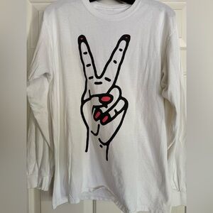 Silence + Noise Peace Long Sleeve Tee